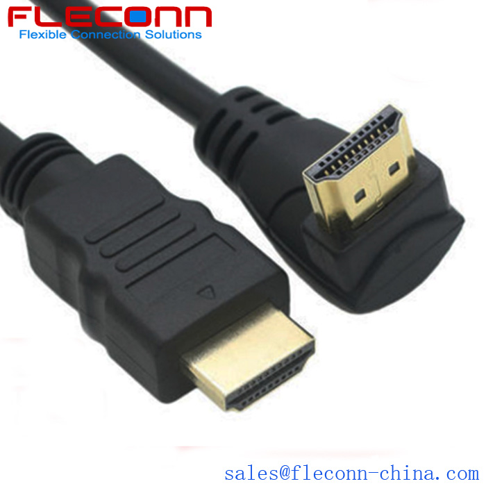90 Degree Elbow To Straight Head HDMI High-Definition Connection Cable 90 Degree Elbow To Straight Head HDMI High-Definition Connection Cable