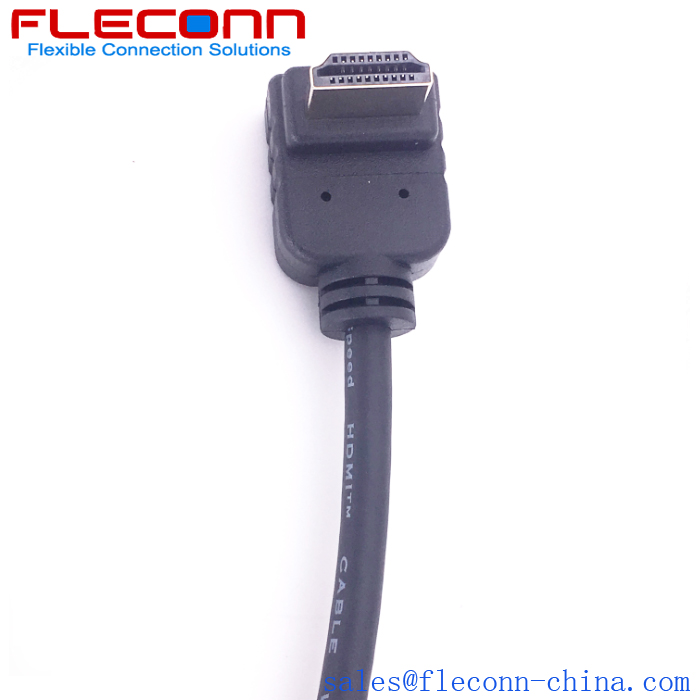 HDMI Male Down Angle Overolded Cable HDMI Male Down Angle Overolded Cable