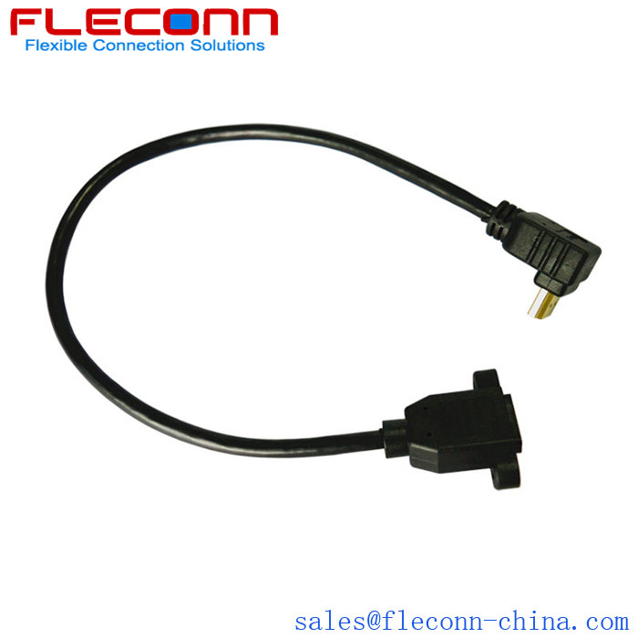 HDMI 90° Male To HDMI Female With Ear HDMI 90° Male To HDMI Female With Ear
