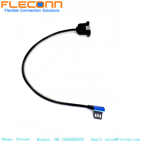 Female Connector With Ear Screw Hole Female To Double-sided USB Plug