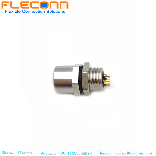 M8 5 Pin Female Panel Mount Connector