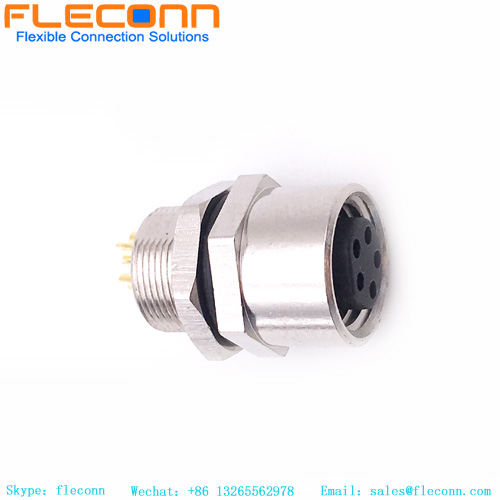 M8 5 Pin Front Panel Mount Connector M8 5 Pin Front Panel Mount Connector