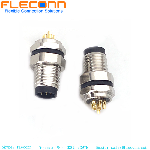 M8 8 Pin Rear Mount Connector M8 8 Pin Rear Mount Connector