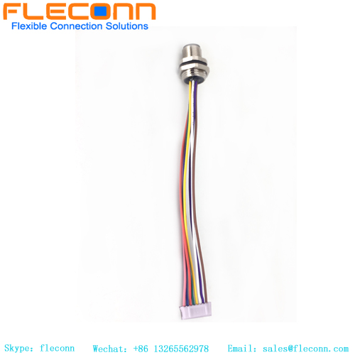 M12 A Coding 8 Pin Circular Male With Cable M12 Panel Mount Connector M12 A Coding 8 Pin Circular Male With Cable M12 Panel Mount Connector