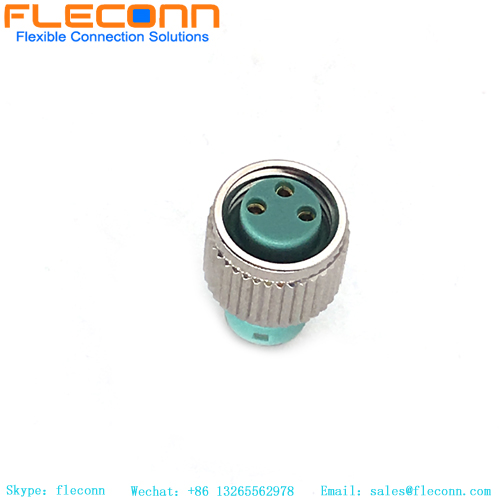 M8 3 Pin Female Molded Cable Connector