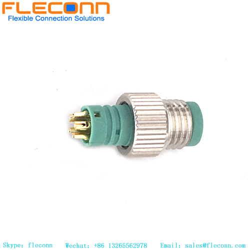 M8 Male 5 Pin B-Code Molding Connector