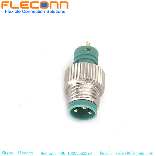 M8 3 Pin Male Molded Cable Connector M8 3 Pin Male Molded Cable Connector