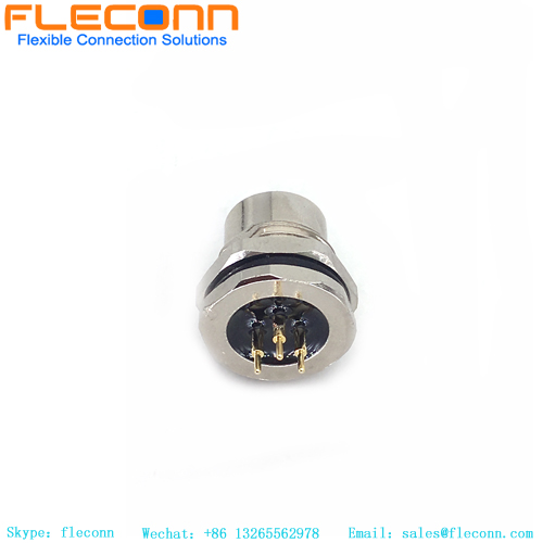 M12 3 Pin Female PCB Connector M12 3 Pin Female PCB Connector