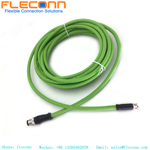 M12 Male B Code 5 Pin To M8 Female Plug Electrical Cable M12 Male B Code 5 Pin To M8 Female Plug Electrical Cable