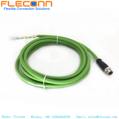 M12 5 Pin Male Connector Cable With Terminal M12 5 Pin Male Connector Cable With Terminal