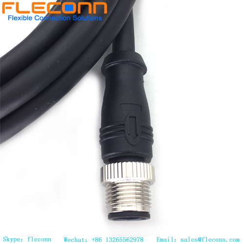 M12 5 Pole Female Right Angle To M12 5 Pin Male Straight Cable M12 5 Pole Female Right Angle To M12 5 Pin Male Straight Cable