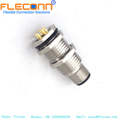 M12 5 Pin Power L-Code Panel-Mount PCB Connectors M12 5 Pin Power L-Code Panel-Mount PCB Connectors