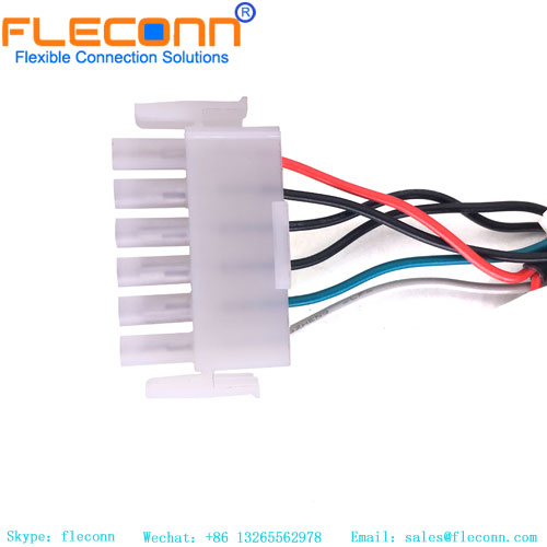 Custom TE MATE-N-LOK Series 640585-1 Connector Wire Harness 6 Pin