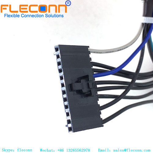 2.54mm Pitch 12 Pin Connector Wire Harness，1-104257-1，TE AMPMOUD Male