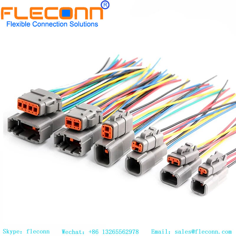 Deutsch DTM Series Automotive Sealed Electric Plug Male Female Waterproof Connector Wire Harness Deutsch DTM Series Automotive Sealed Electric Plug Male Female Waterproof Connector Wire Harness