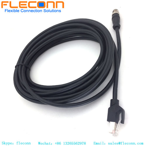M12 D-coded To RJ45 Cable