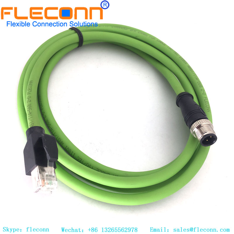 RJ45 To M12 D Coded Cable