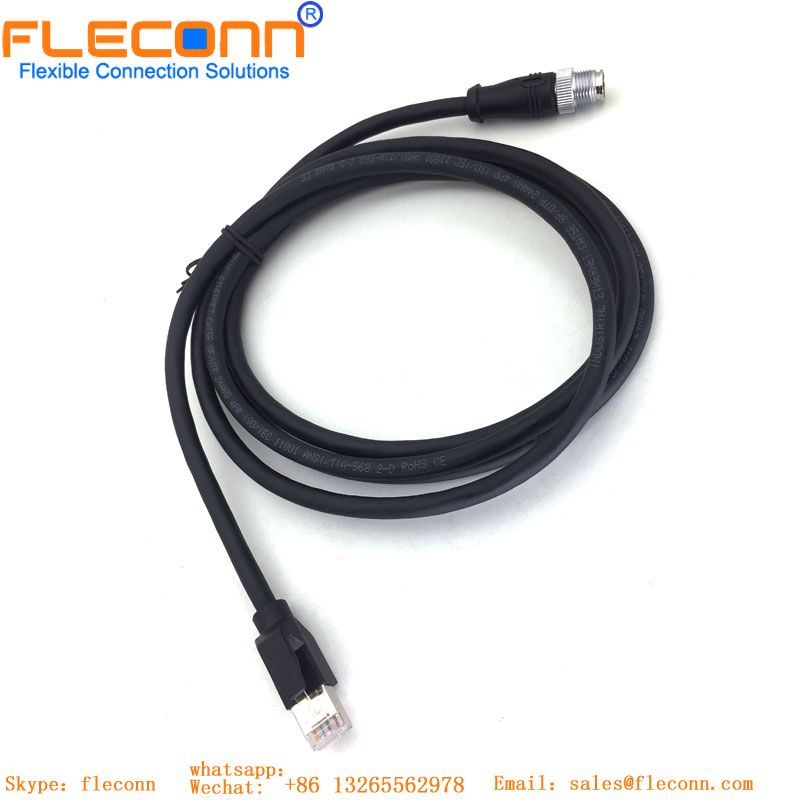 FLECONN can produce high quality RJ45 To M12 Ethernet Cable.