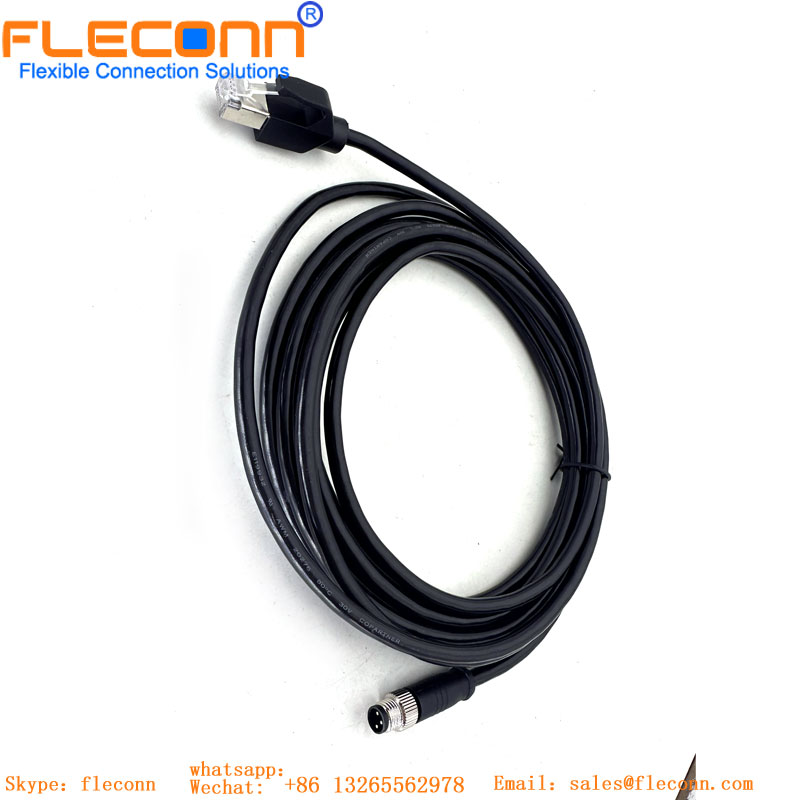 M8 To RJ45 Ethernet Cable