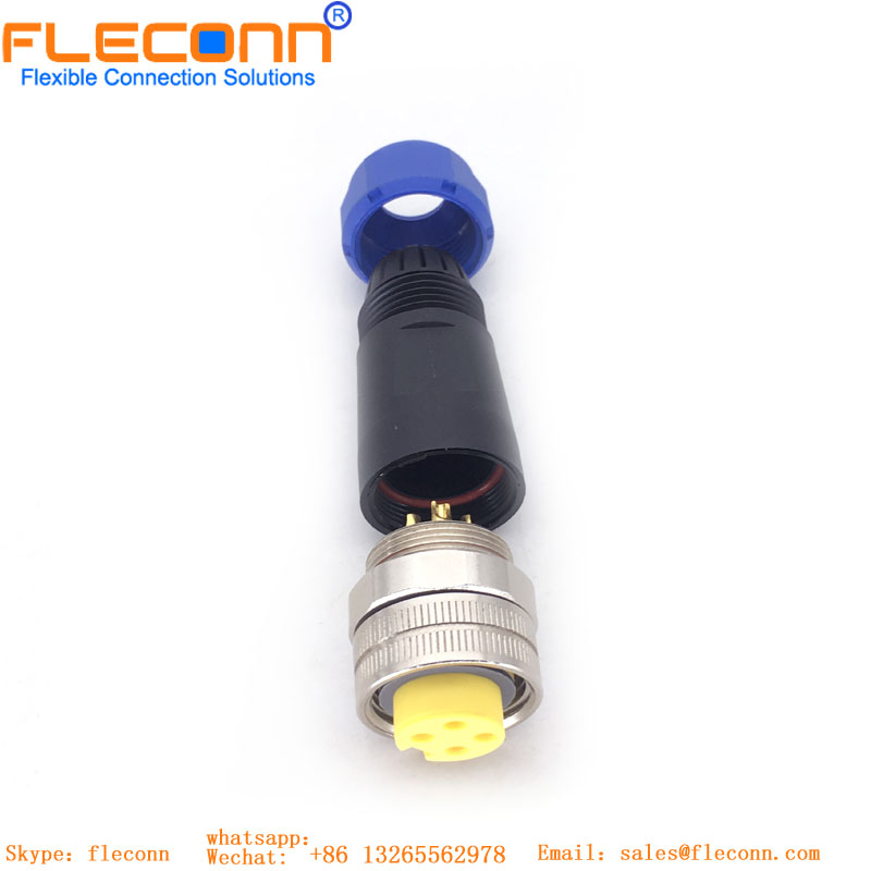 7/8 4-core female head soldered assembly connector 7/8 4-core female head soldered assembly connector