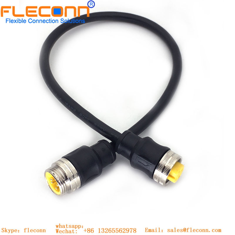 7/8" 4 Pin Circular Male to Female Cable