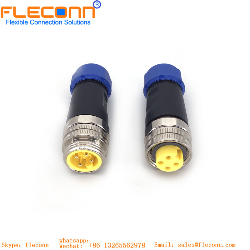 7/8 connector 4 Pin female soldered wire connector 7/8 connector 4 Pin female soldered wire connector