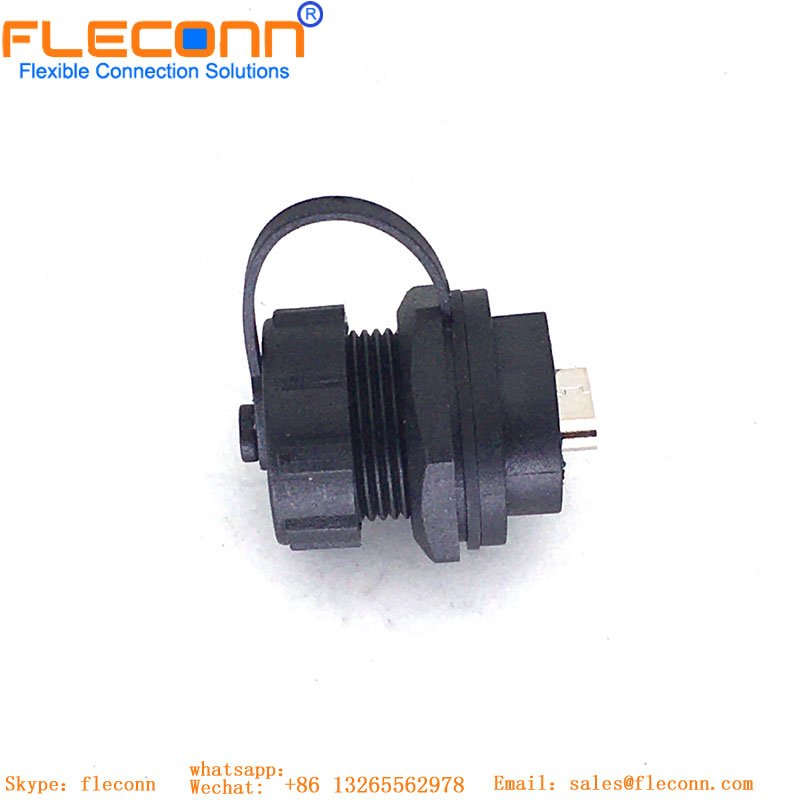 USB Type C Socket With Waterproof Plug USB Type C Socket With Waterproof Plug