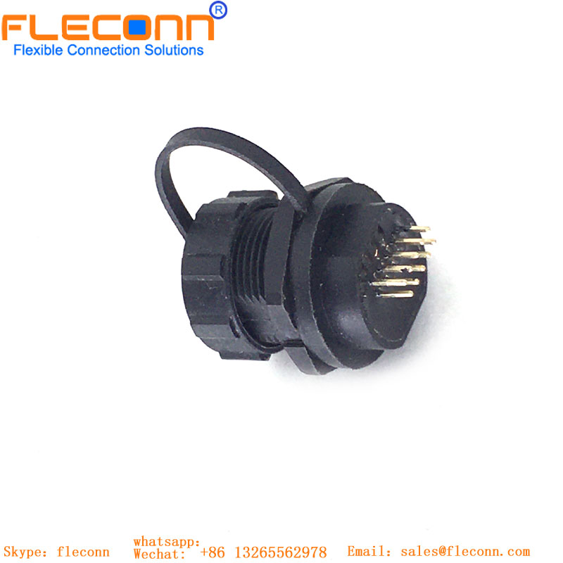 Waterproof USB type C panel mount connector Waterproof USB type C panel mount connector