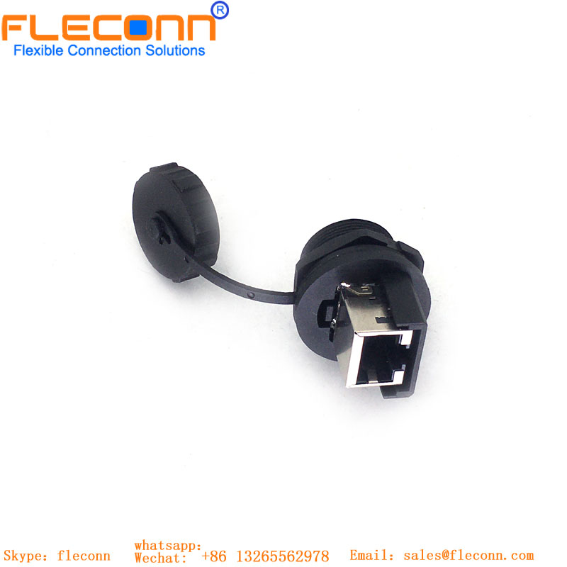 RJ45 Panel Mount Waterproof Connector