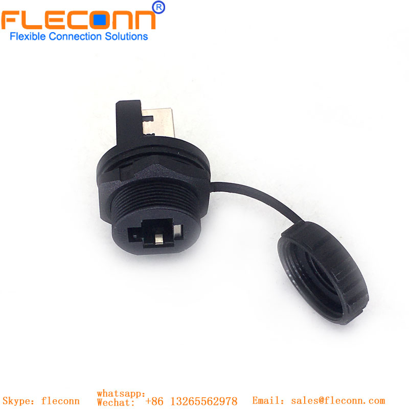 RJ45 Panel Mount Waterproof Connector