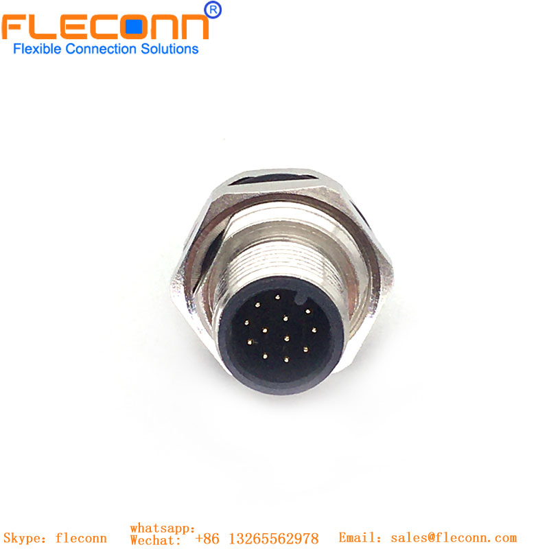 M12 12 Pos PCB Mount Connector