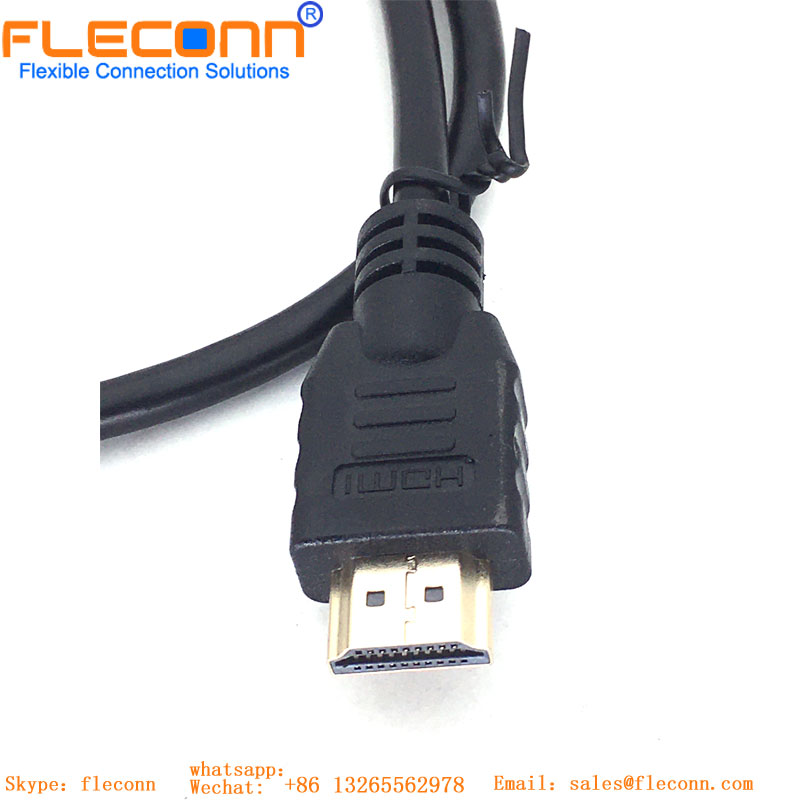 HDMI Male to Female Cable with Screw Hole