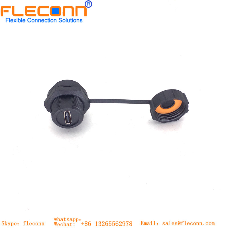 PCB Mount Waterproof USB-C Connector