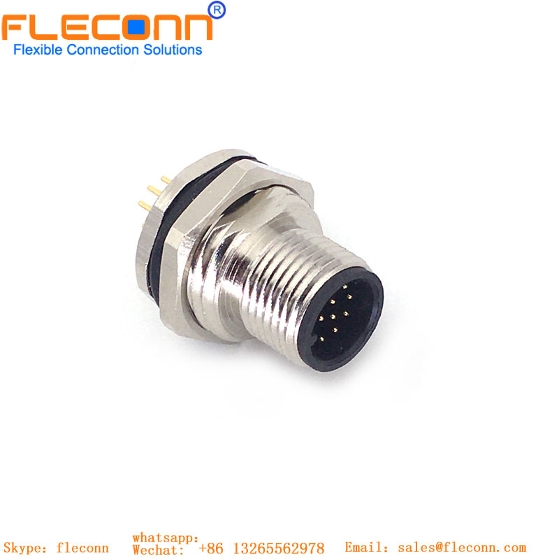 M12 12 Pin Rear Panel Mount Connector M12 12 Pin Rear Panel Mount Connector