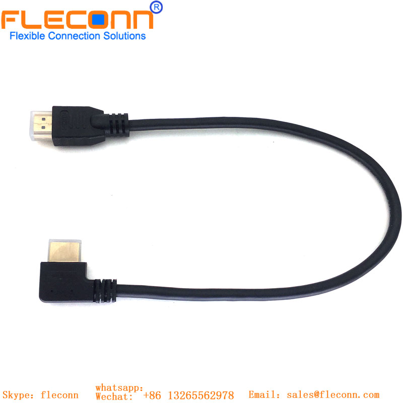 HDMI Straight To 90 Degree Extension Cable