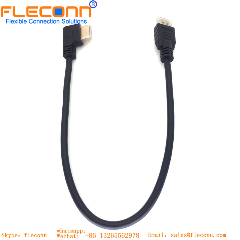 HDMI Straight To 90 Degree Extension Cable HDMI Straight To 90 Degree Extension Cable