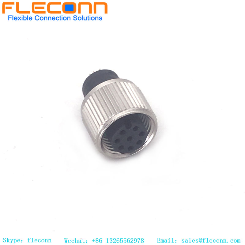 M12 Female Molded Cable Connector