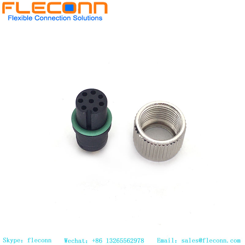 M12 Female Molded Cable Connector