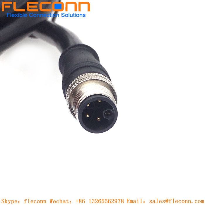 M12 L-Coded Female Connector Cable