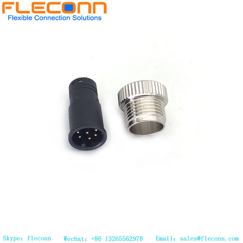 M12 Female Molded Cable Connector