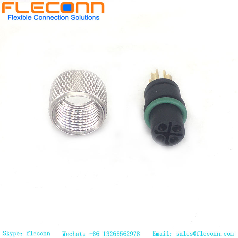 M12 4 Pin S-Coded Power Connector