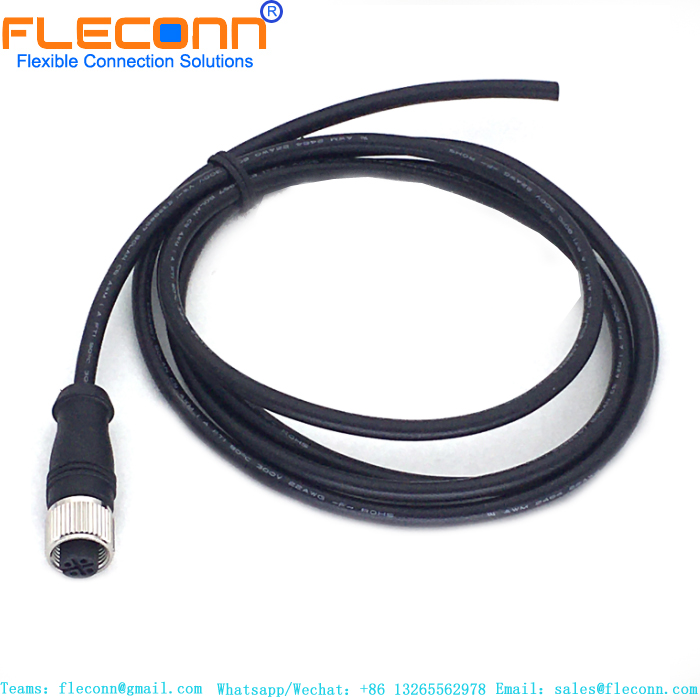 M12 4 Pin Male to Female Cable