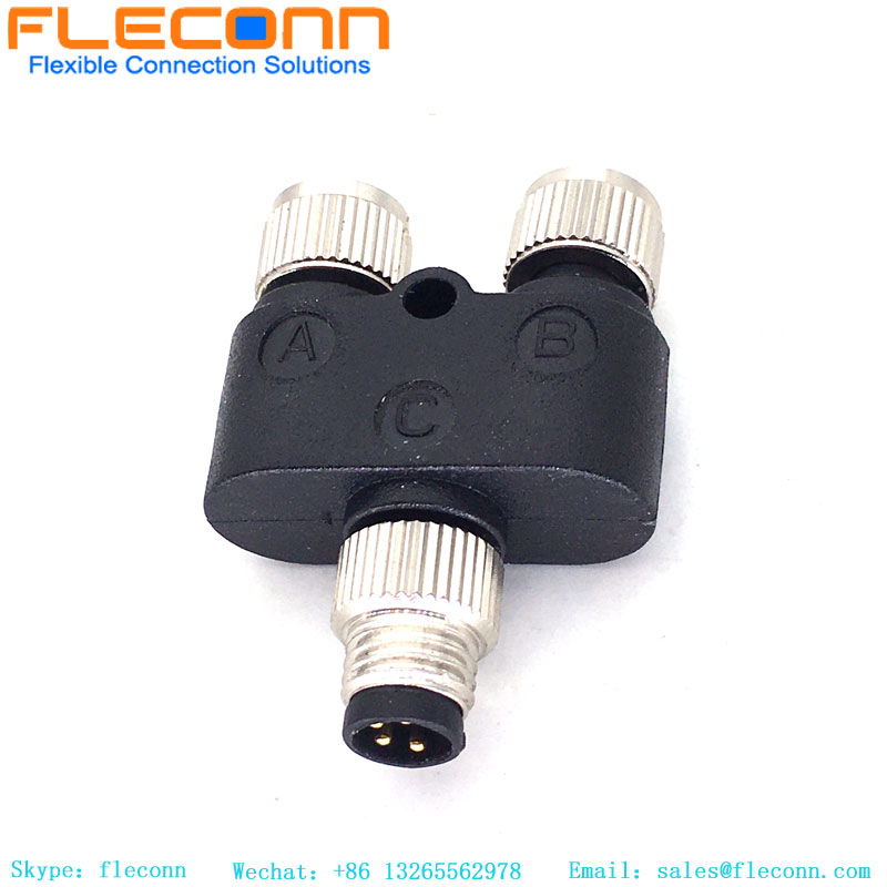 M8 Sensor Cable Y-Type Splitter